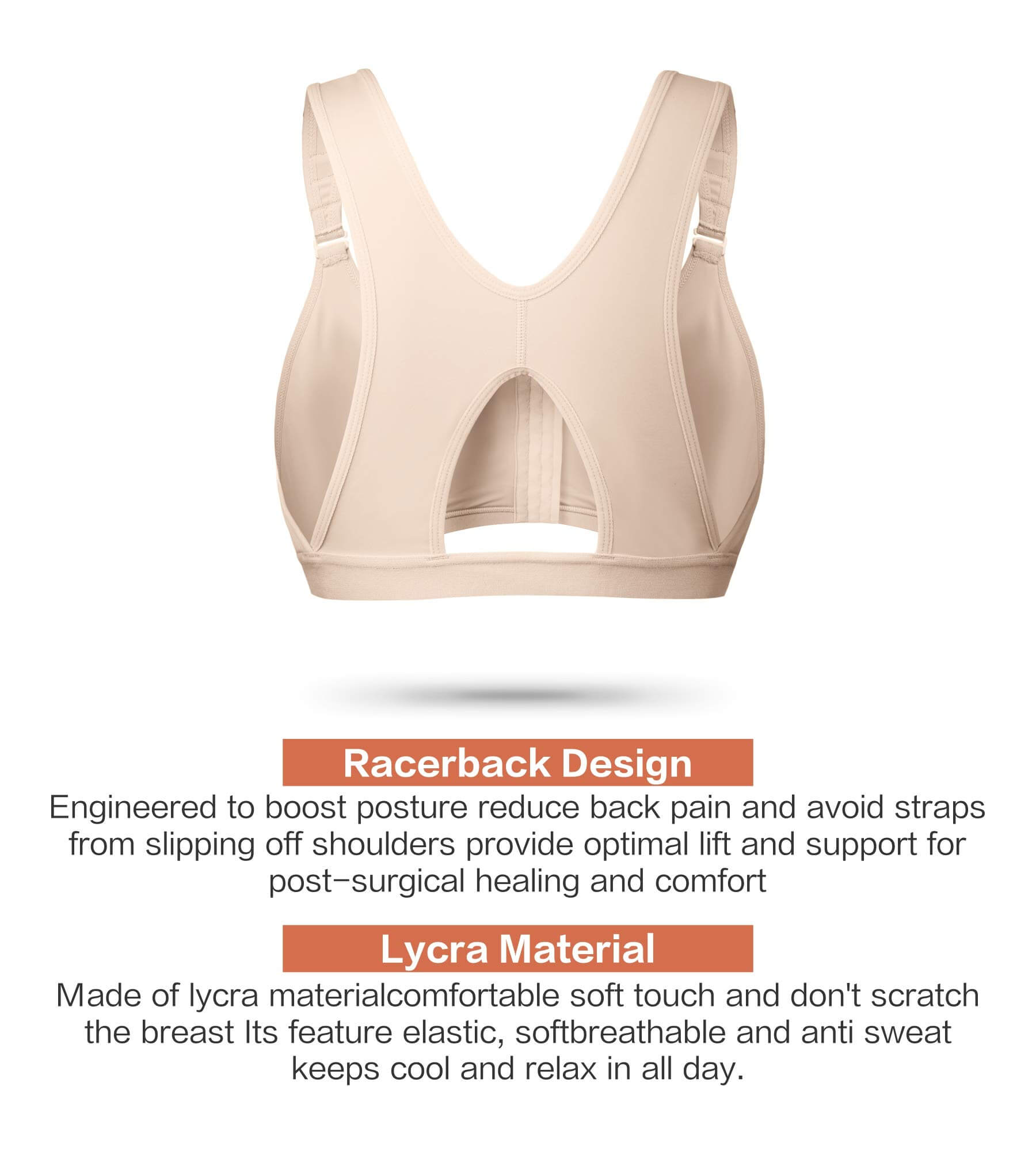 Shape Rx Front Closure Recovery Bra