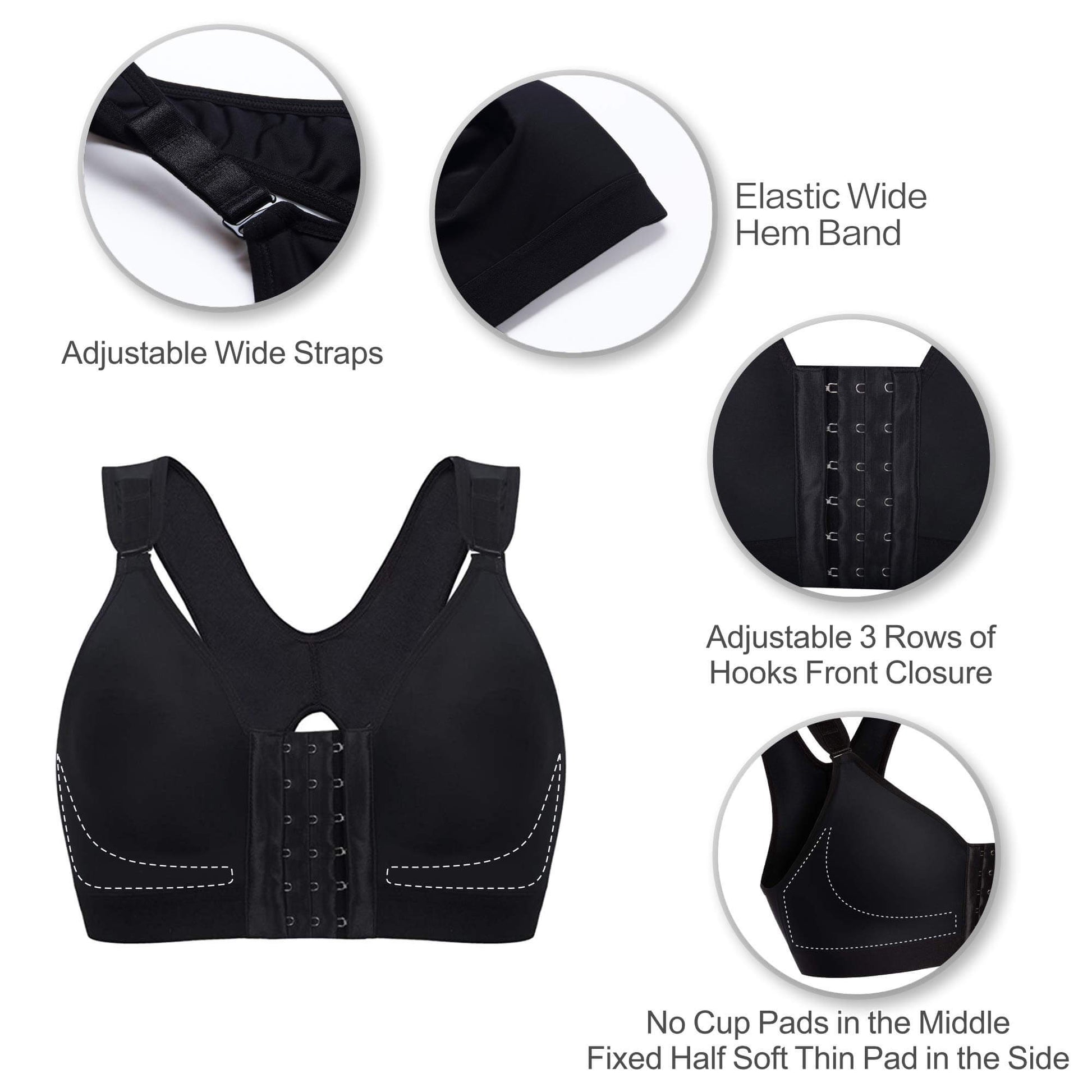 Shape Rx Front Closure Recovery Bra