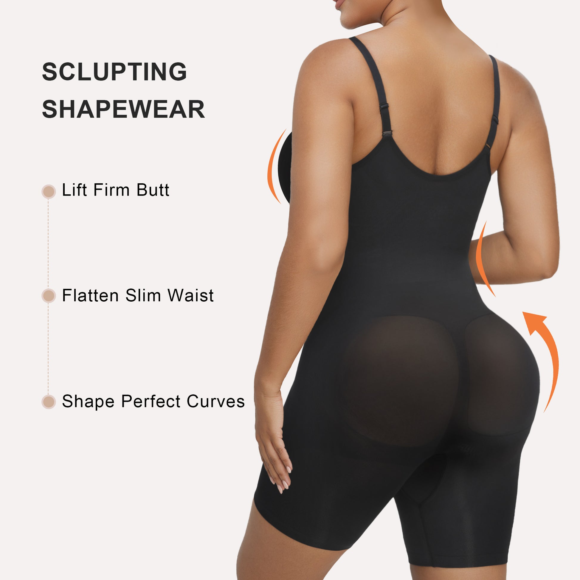 SHAPERX Zip-Up Tummy Control Short Bodysuit