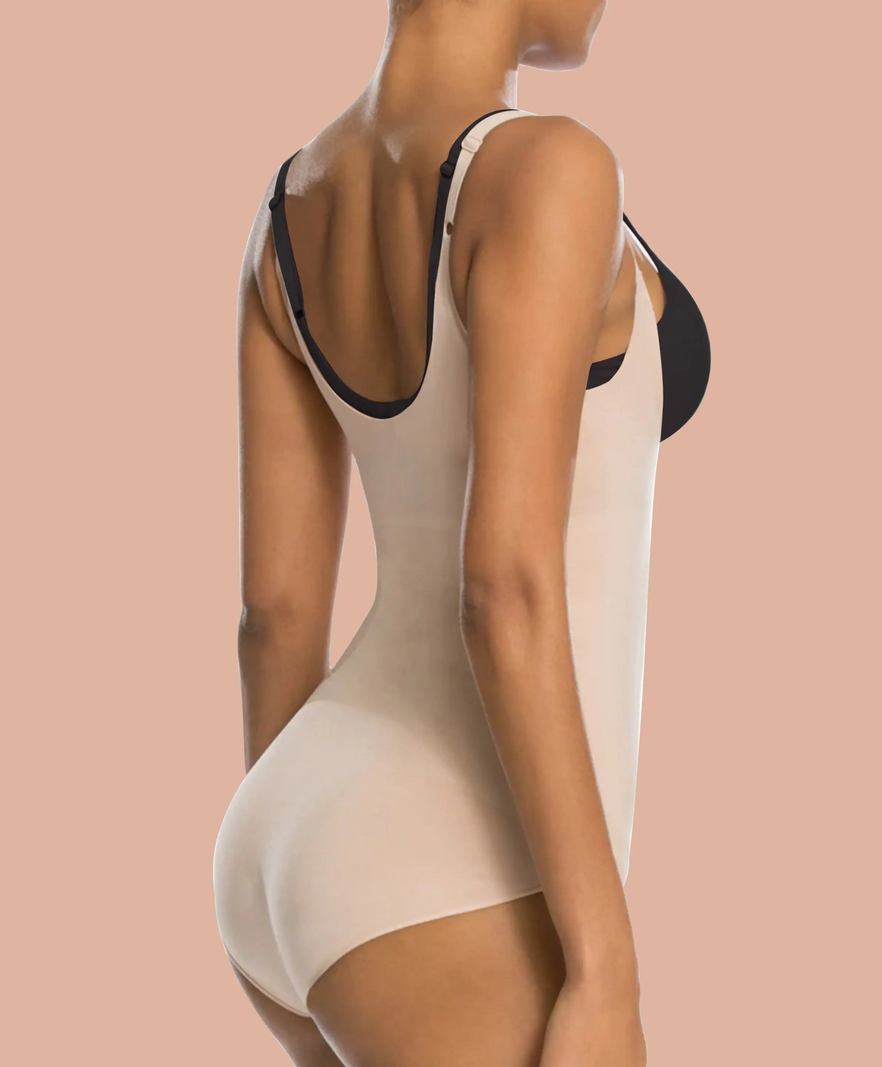 MANIFIQUE Thong Bodysuit for Women Tummy Control Shapewear Seamless  Sculpting Open Bust Body Shaper