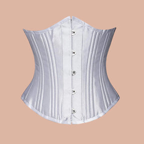 Heavy Duty Overbust Corset Waist Trainer Double Steel Boned Shaper Womens  White Corset : : Clothing, Shoes & Accessories