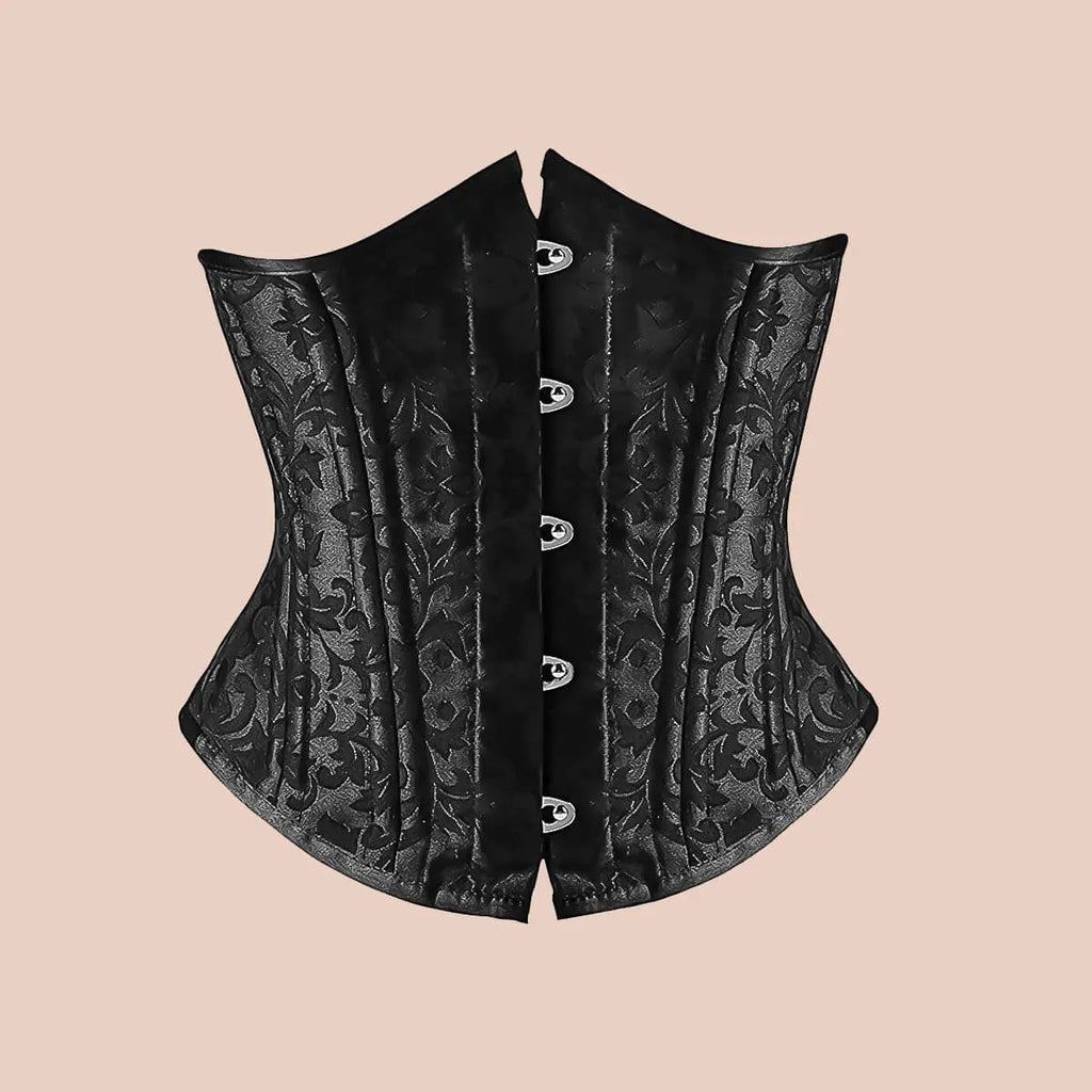 2022 New Womens Waist Trainer Black Satin Underbust Corset Lumbar With 16  Steel Bones For Sculpting And Shapewear From Bestielady, $15.46