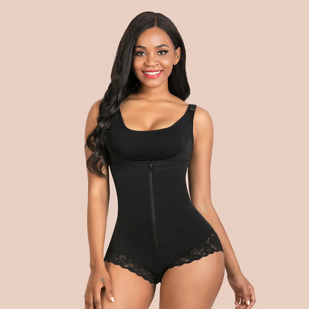 Fajas Colombianas Compression Shaper Open Bust Tummy Control With