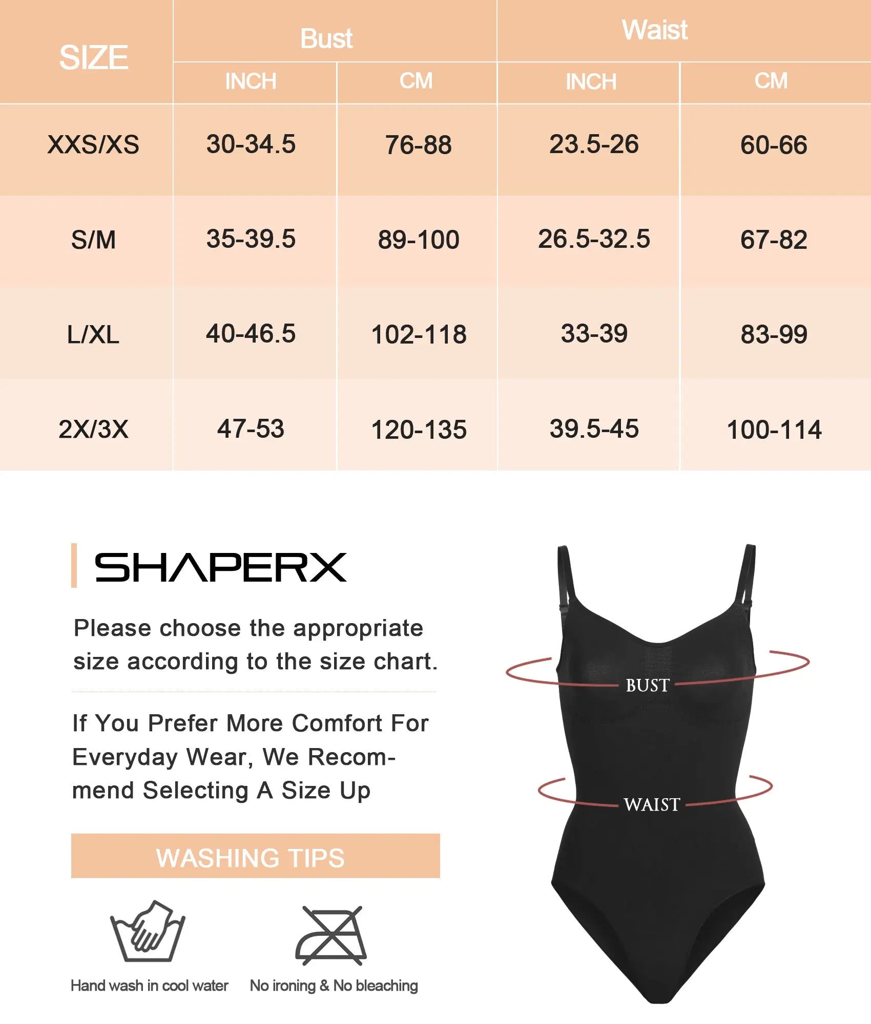 NEW Shaperx Bodysuit Beige Size Large/Xlarge Style 5215 Nylon