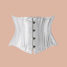Very Strong Fully Steel Boned Overbust Cotton Corset, Long Torso Design,  Heavy Duty ivory color - buy varsity jackets, corsets, letterman jackets,  bomber jackets, steel boned corsets, sporting goods, sportswear