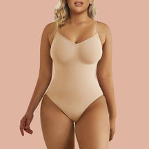 ShapEager Women Invisible Shaper Thermal Boxer Shapewear. Controls from  tammy to upper thig Beige at  Women's Clothing store