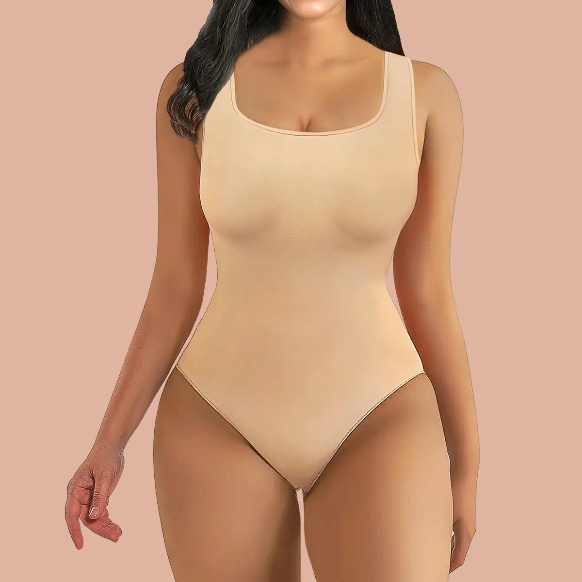 SHAPERX Low Back Bodysuit for Women Tummy Control Shapewear Seamless  Sculpting Body Shaper Thong Tank Top