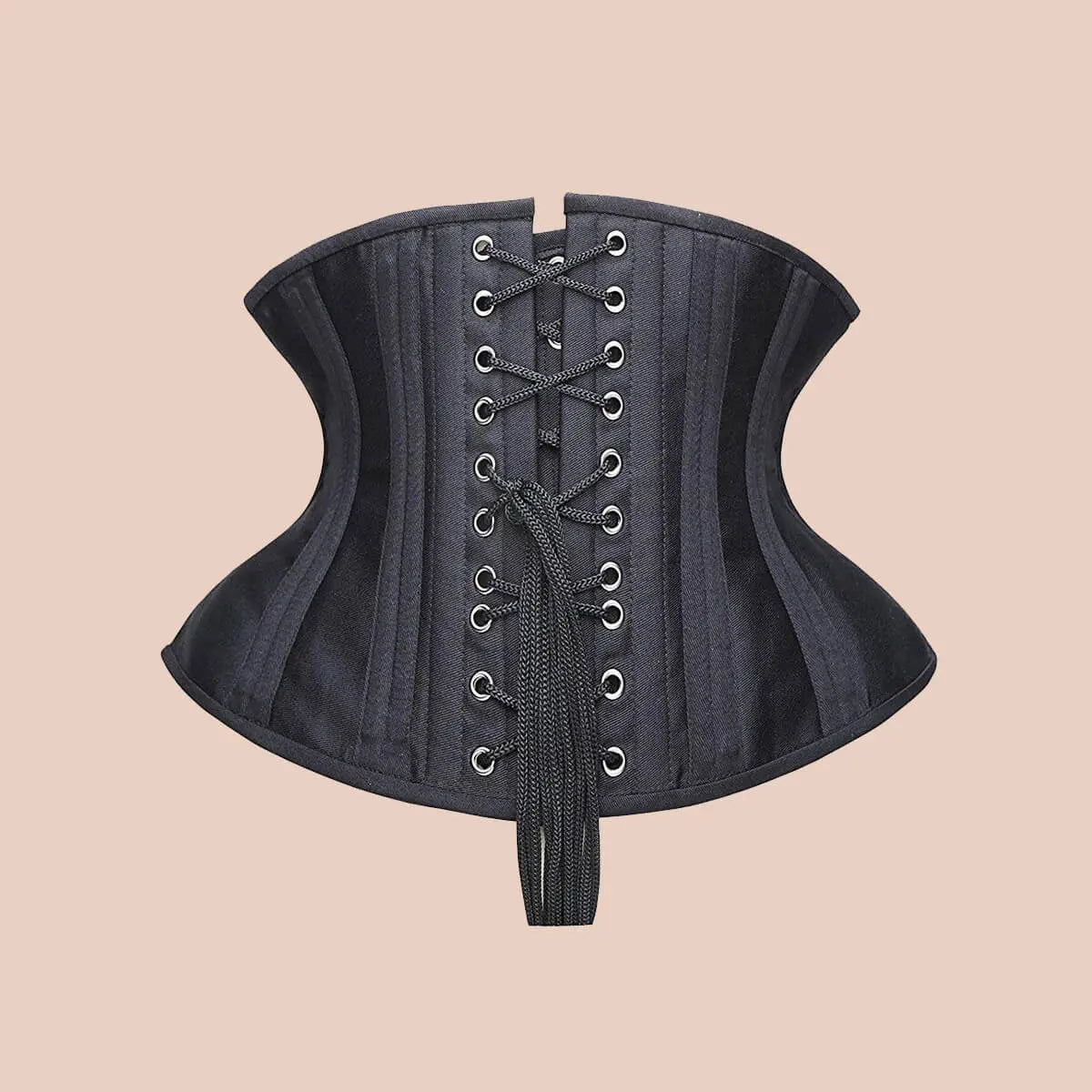 RZY Women's 12 Steel Boned Heavy Duty Waist Trainer Corset Shaper for  Weight Loss (Fabric Style) (S, Black) : : Fashion